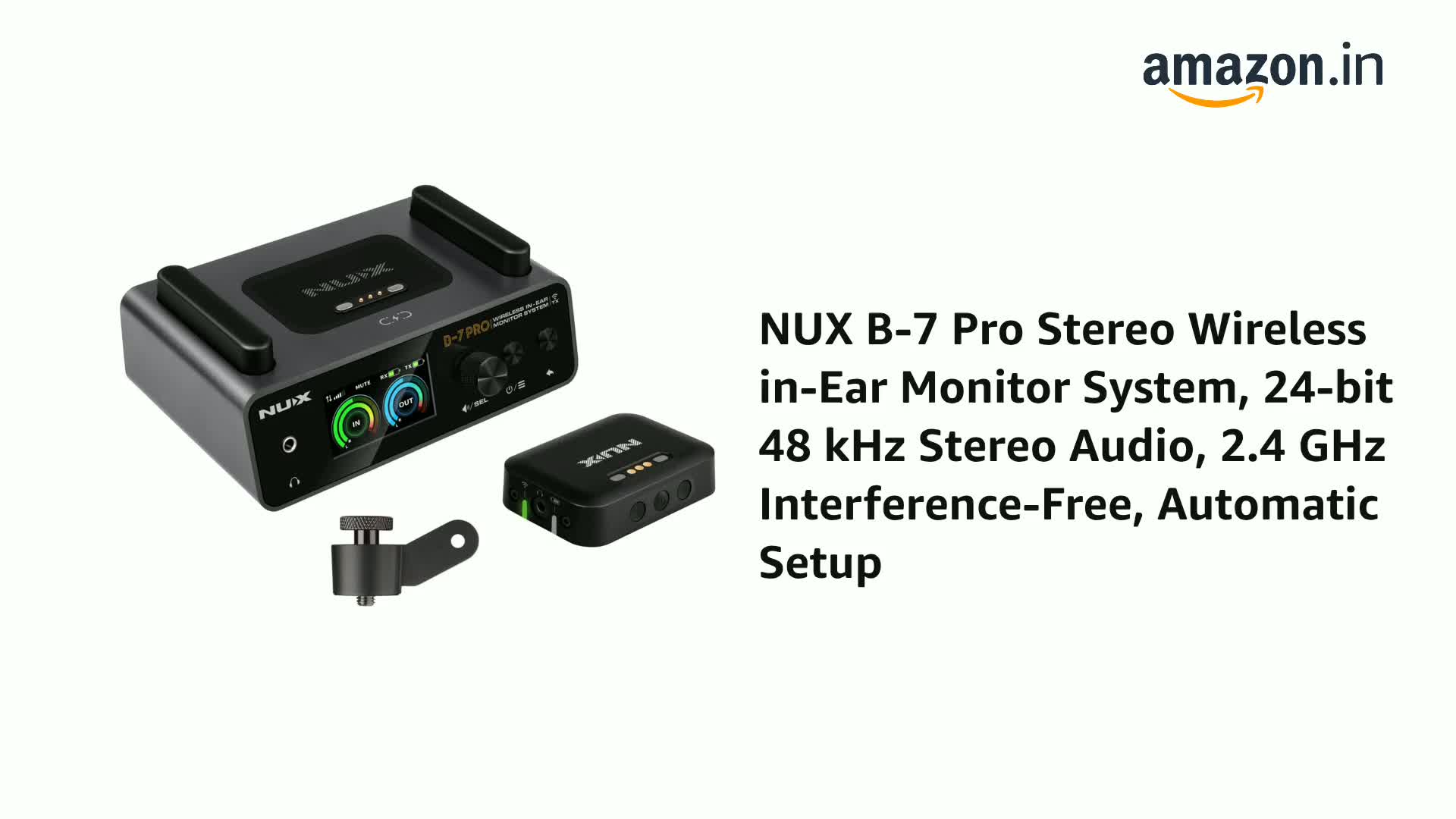 NUX B-7 PRO ワイヤレスイヤモニシステム NUX B-7 PRO ワイヤレスインイヤーモニターシステム 取扱説明書